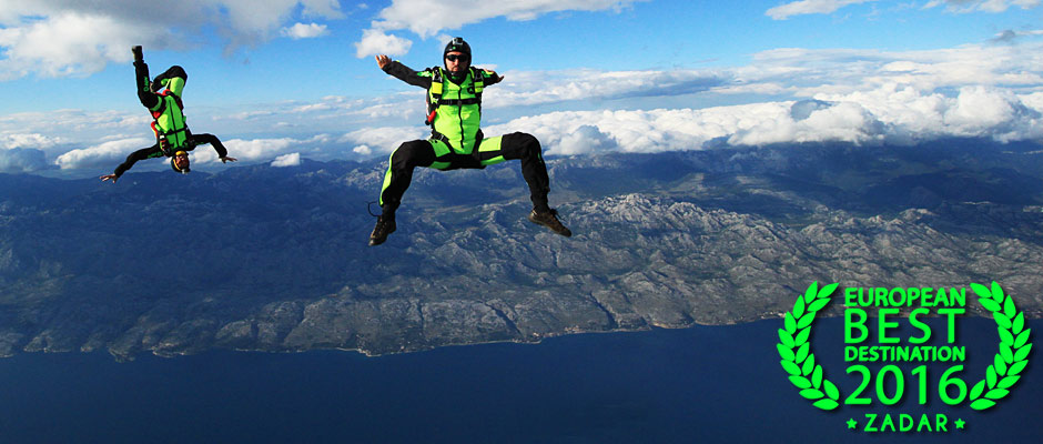 Tandem skydiving instructors in Croatia